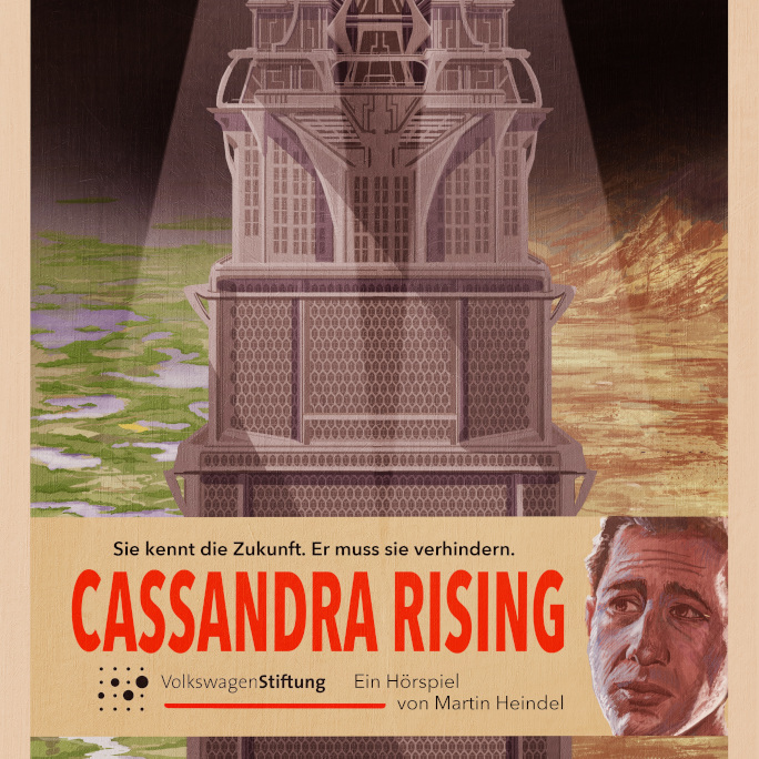 The cover of the drama "Cassandra Rising"