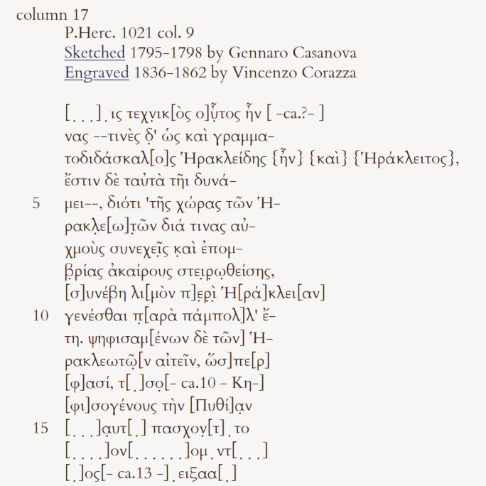 A readable text in ancient Greek letters.
