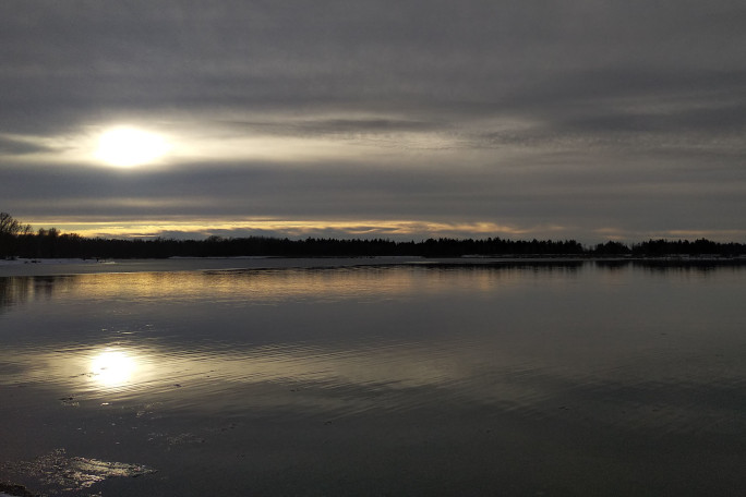 Lake in the winter