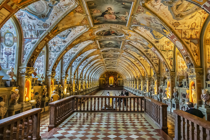 Inside of the Antiquarium Munich