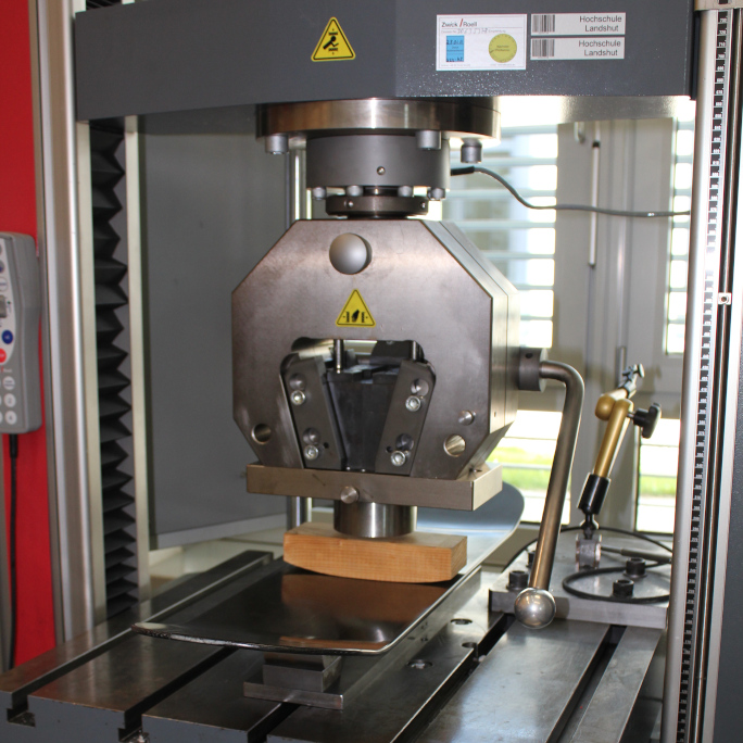 Close-up of the machine