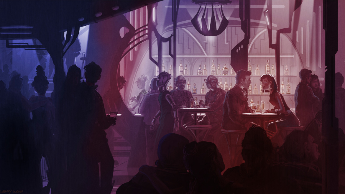 People sitting at a bar