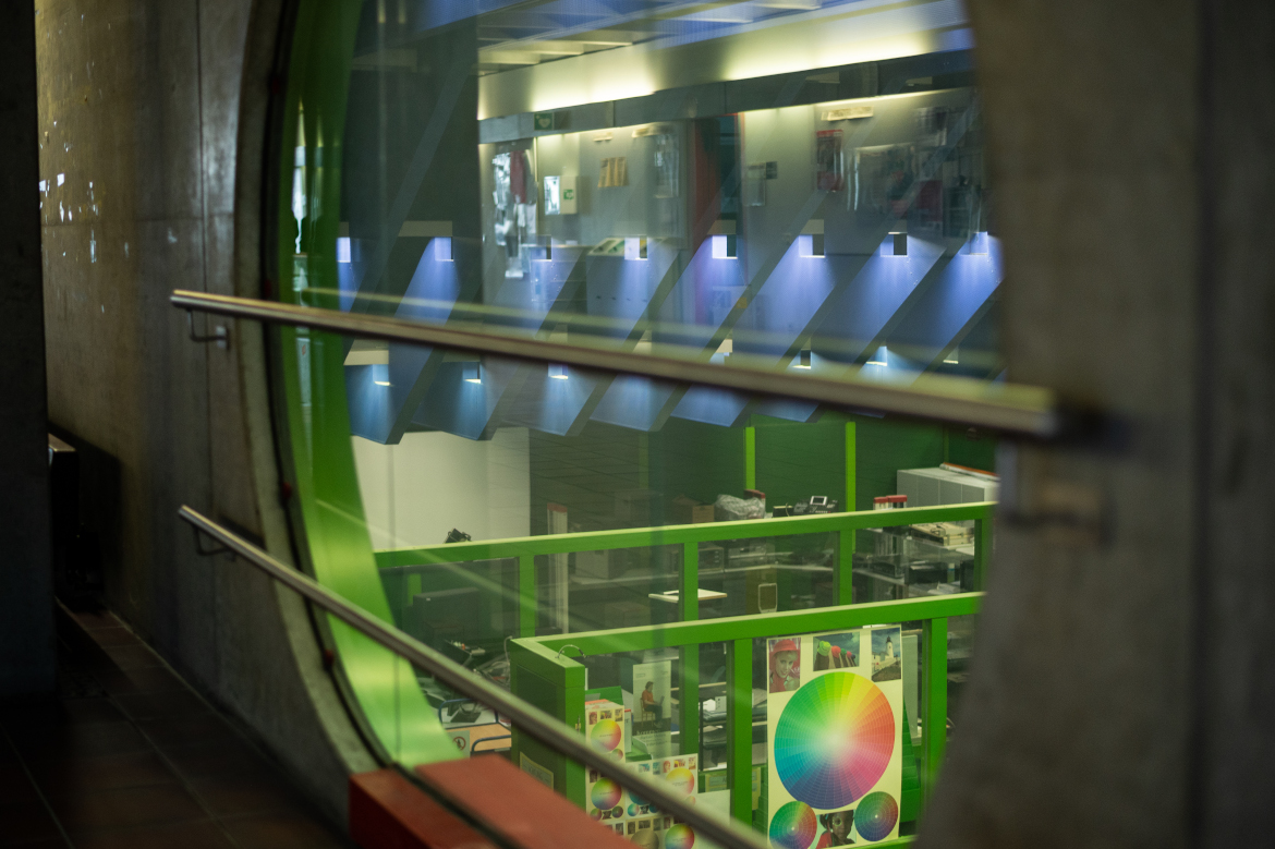Glimpse into the Computer Center through a window